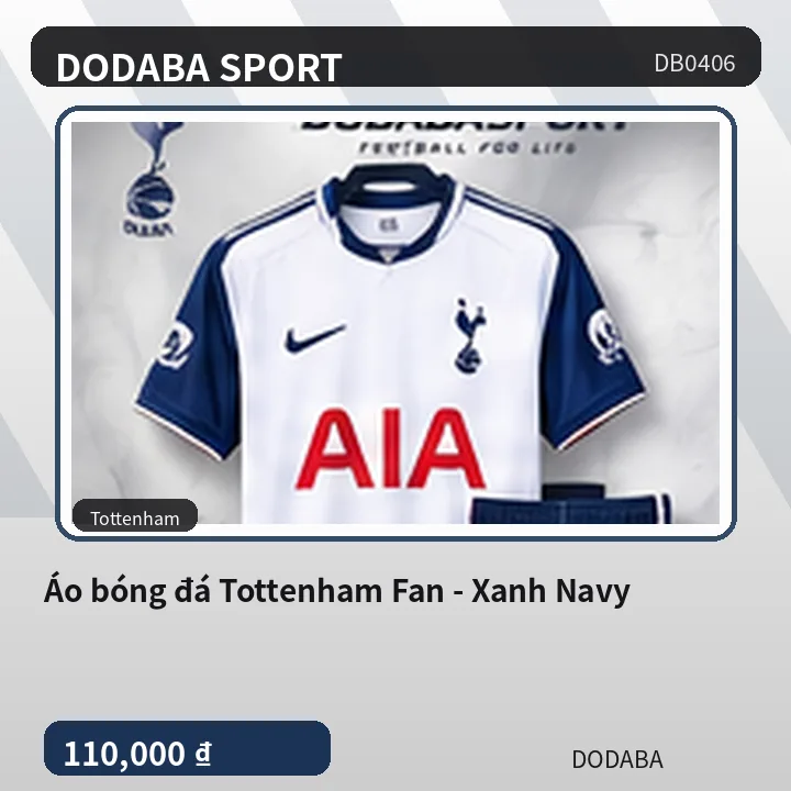 Áo bóng đá Tottenham Fan - Xanh Navy