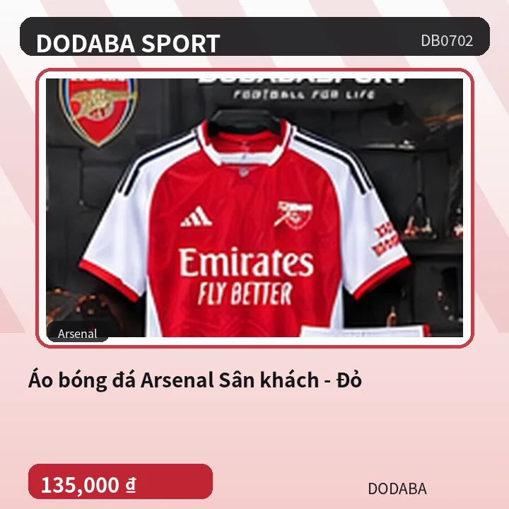 Áo bóng đá Arsenal Sân khách - Đỏ