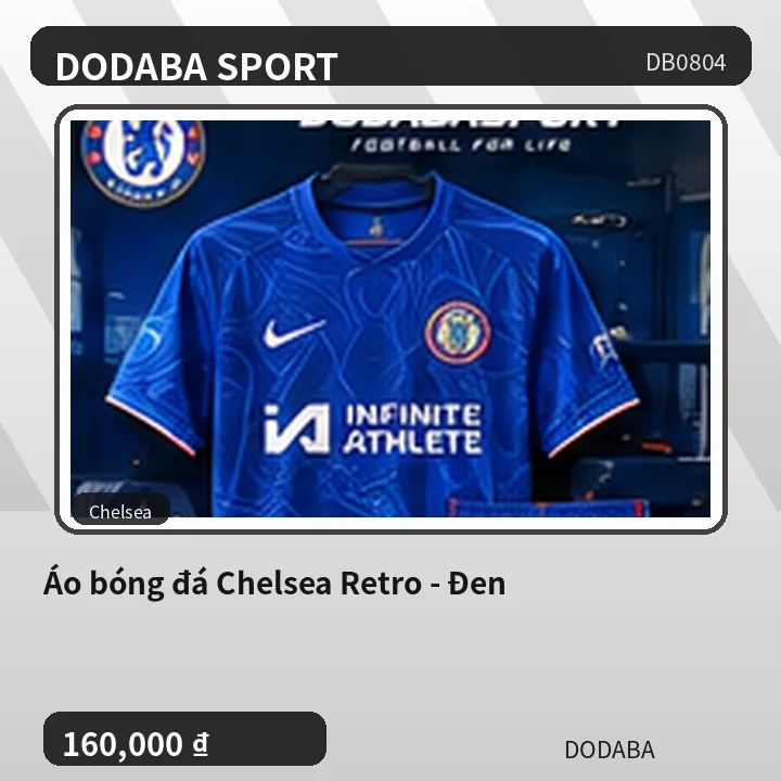 Áo bóng đá Chelsea Retro - Đen