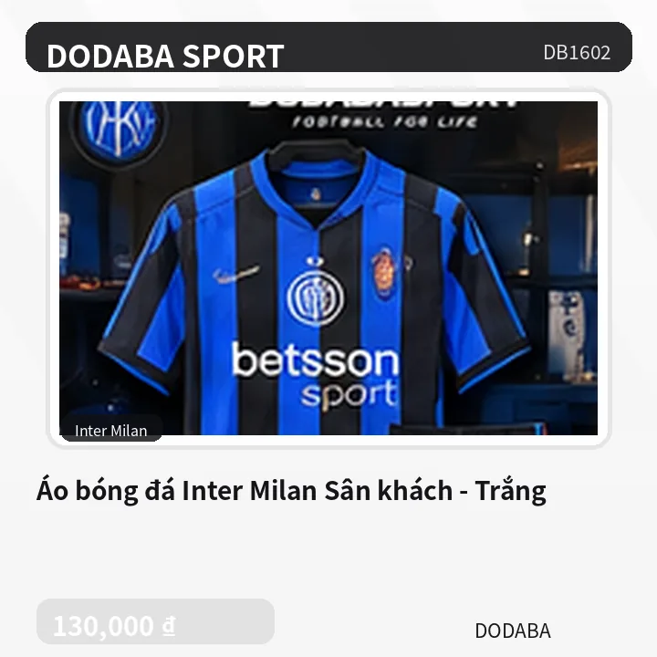 Áo bóng đá Inter Milan Sân khách - Trắng