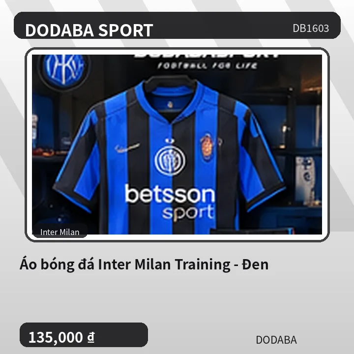 Áo bóng đá Inter Milan Training - Đen
