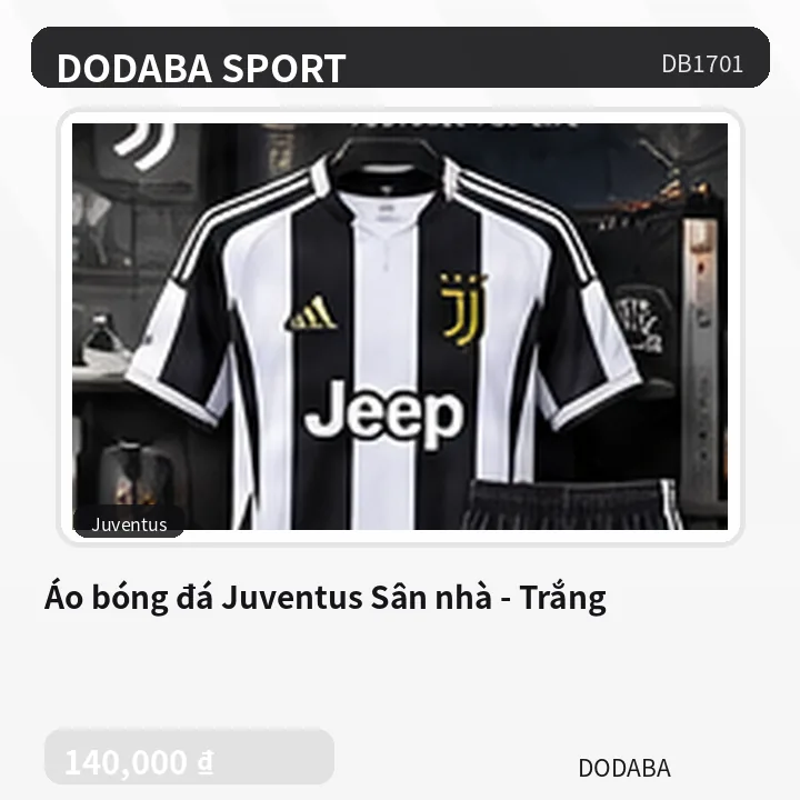 Áo bóng đá Juventus Sân nhà - Trắng