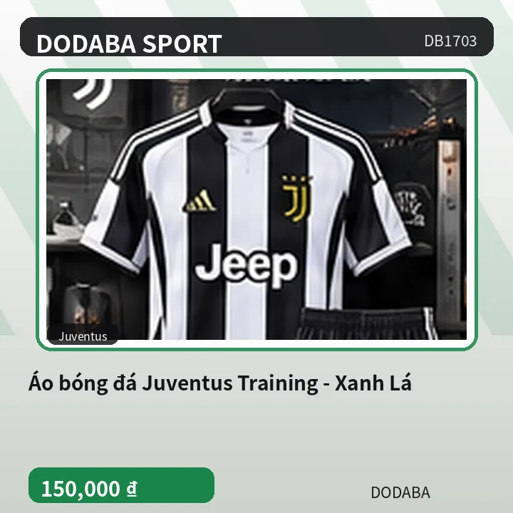 Áo bóng đá Juventus Training - Xanh Lá