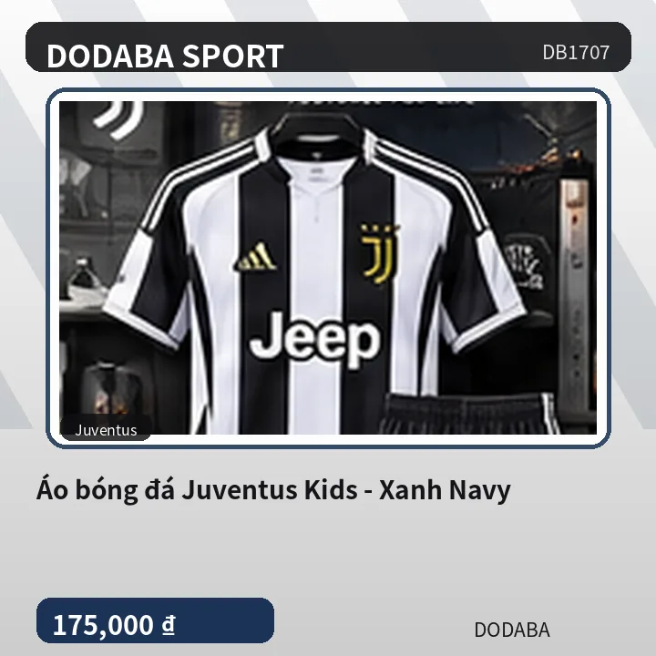Áo bóng đá Juventus Kids - Xanh Navy
