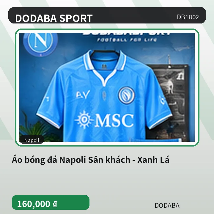 Áo bóng đá Napoli Sân khách - Xanh Lá