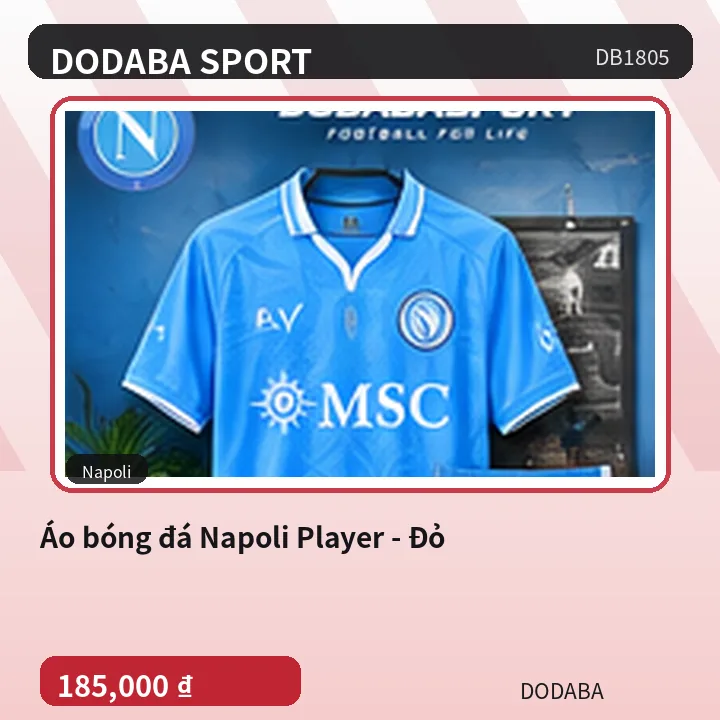 Áo bóng đá Napoli Player - Đỏ