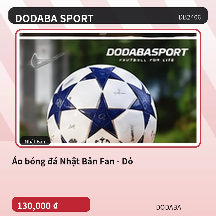 Áo bóng đá Nhật Bản Fan - Đỏ