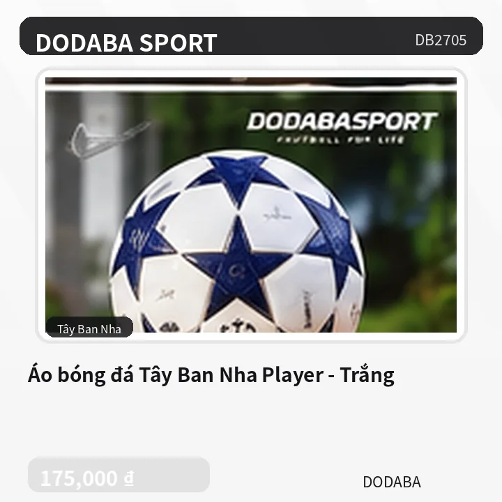 Áo bóng đá Tây Ban Nha Player - Trắng
