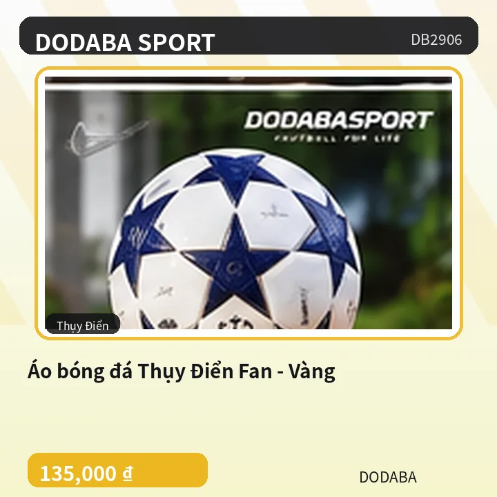 Áo bóng đá Thụy Điển Fan - Vàng