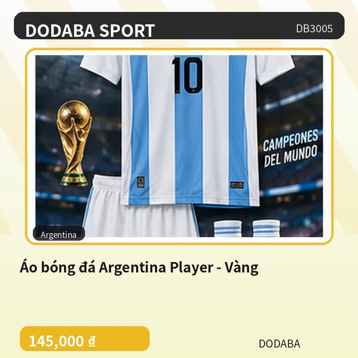 Áo bóng đá Argentina Player - Vàng