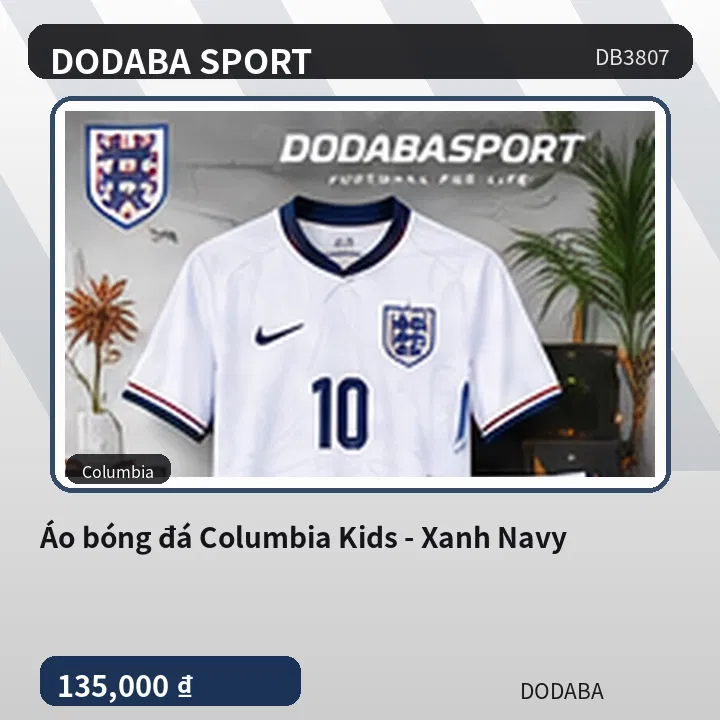 Áo bóng đá Columbia Kids - Xanh Navy