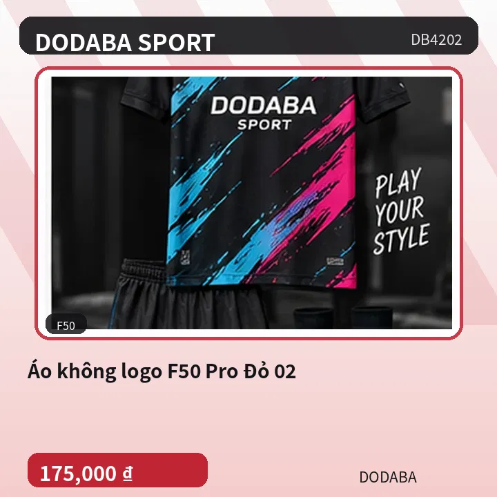 Áo không logo F50 Pro Đỏ 02