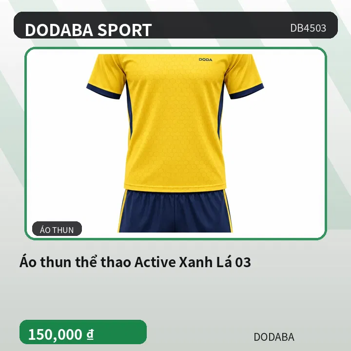 Áo thun thể thao Active Xanh Lá 03