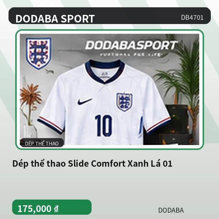 Dép thể thao Slide Comfort Xanh Lá 01