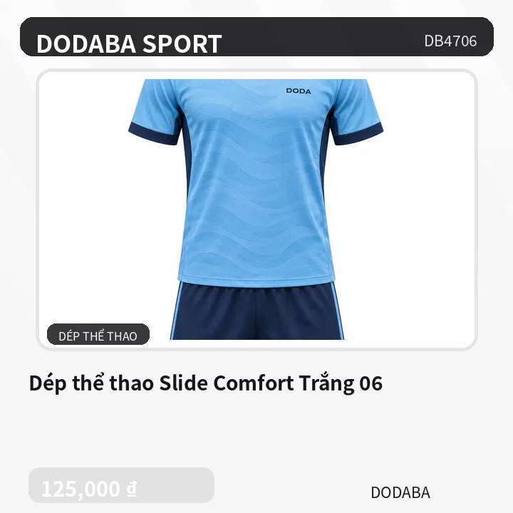 Dép thể thao Slide Comfort Trắng 06