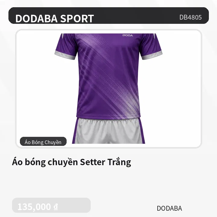 Áo bóng chuyền Setter Trắng